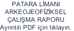 PATARA LMANI ARKEOJEOFZKSEL  ALIMA RAPORU Ayrntl PDF iin tklayn.