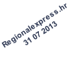 Regionalexpress.hr 31 07 2013